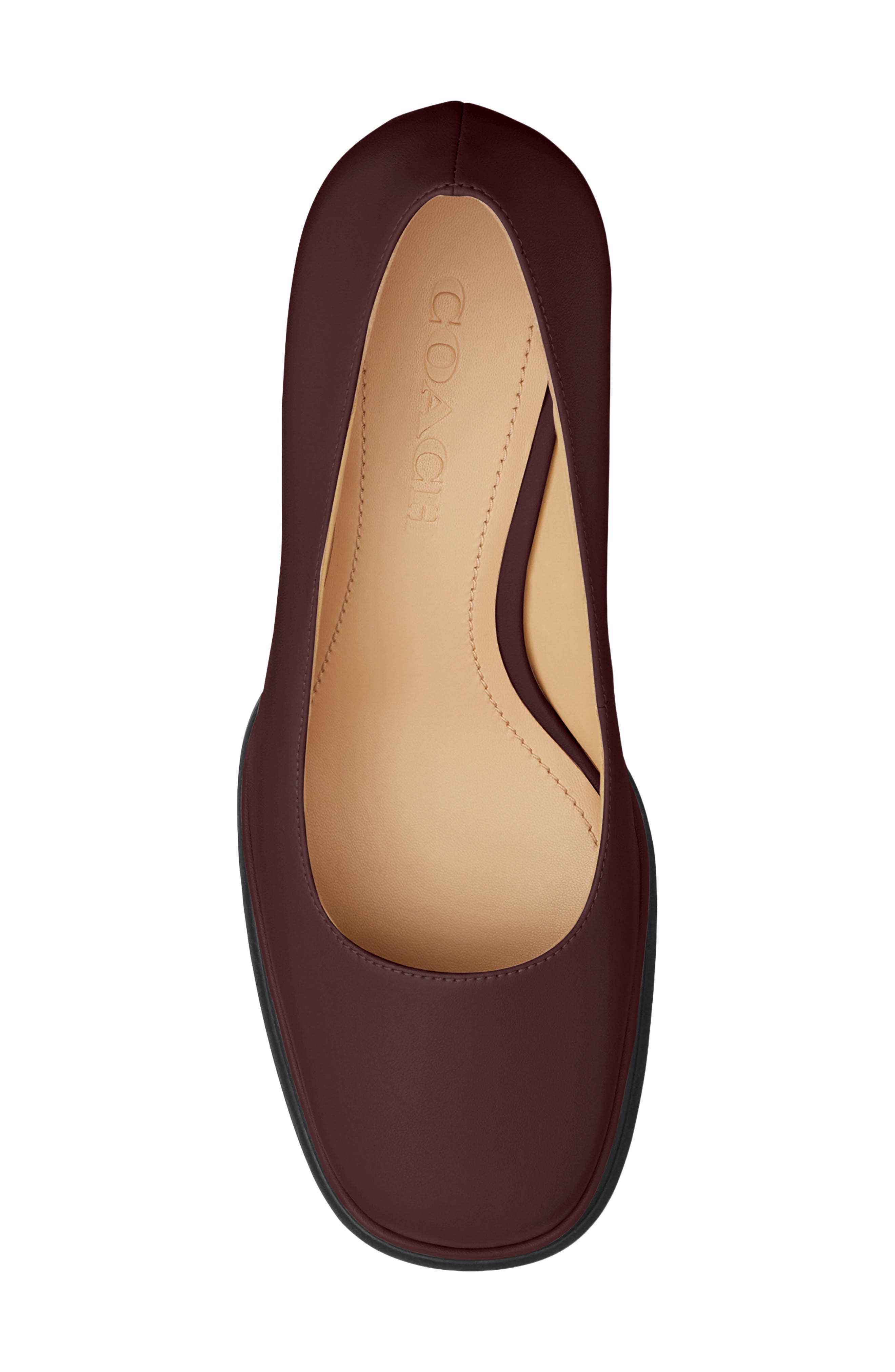 COACH Sculpted C Pump, Alternate, color, Merlot