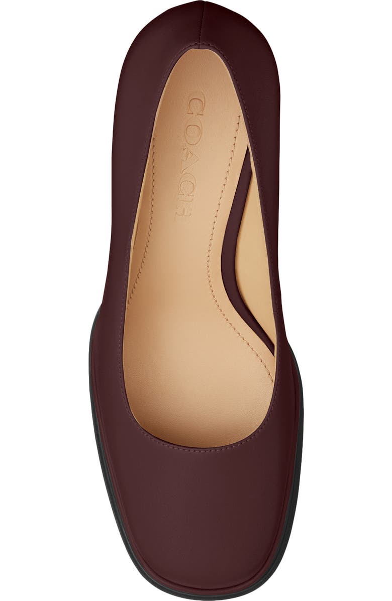 COACH Sculpted C Pump, Alternate, color, Merlot