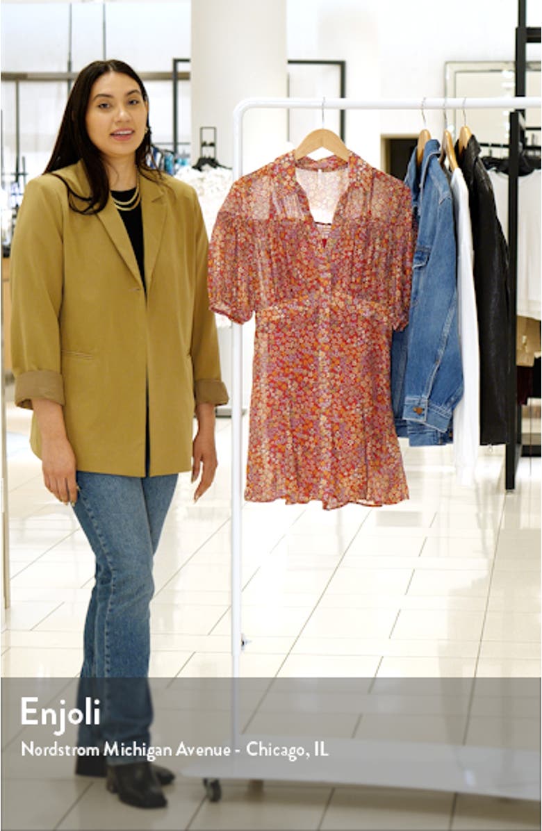 Bonnie Floral Print Minidress, sales video thumbnail