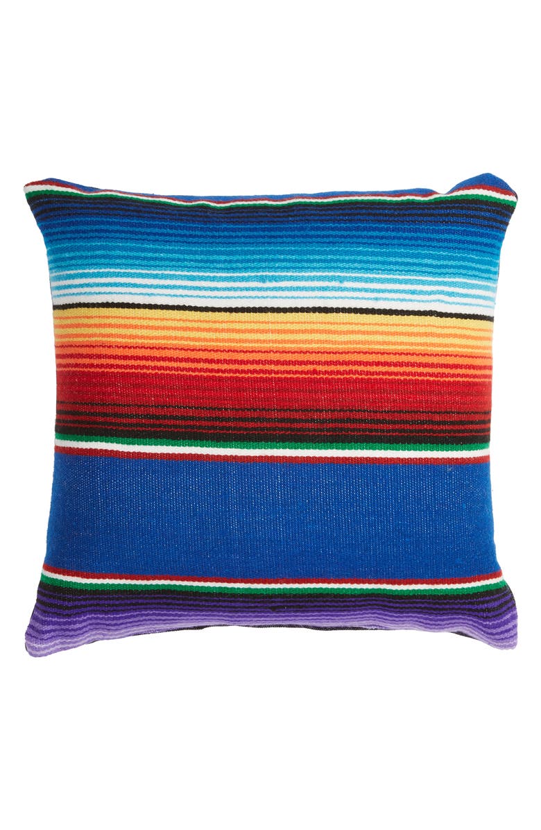 SALVAGE MARIA Small Salito Serape Square Accent Pillow, Main, color, 
