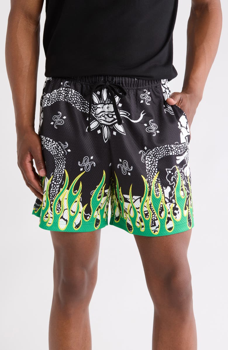 Cult of Individuality Mesh Athletic Shorts, Main, color,