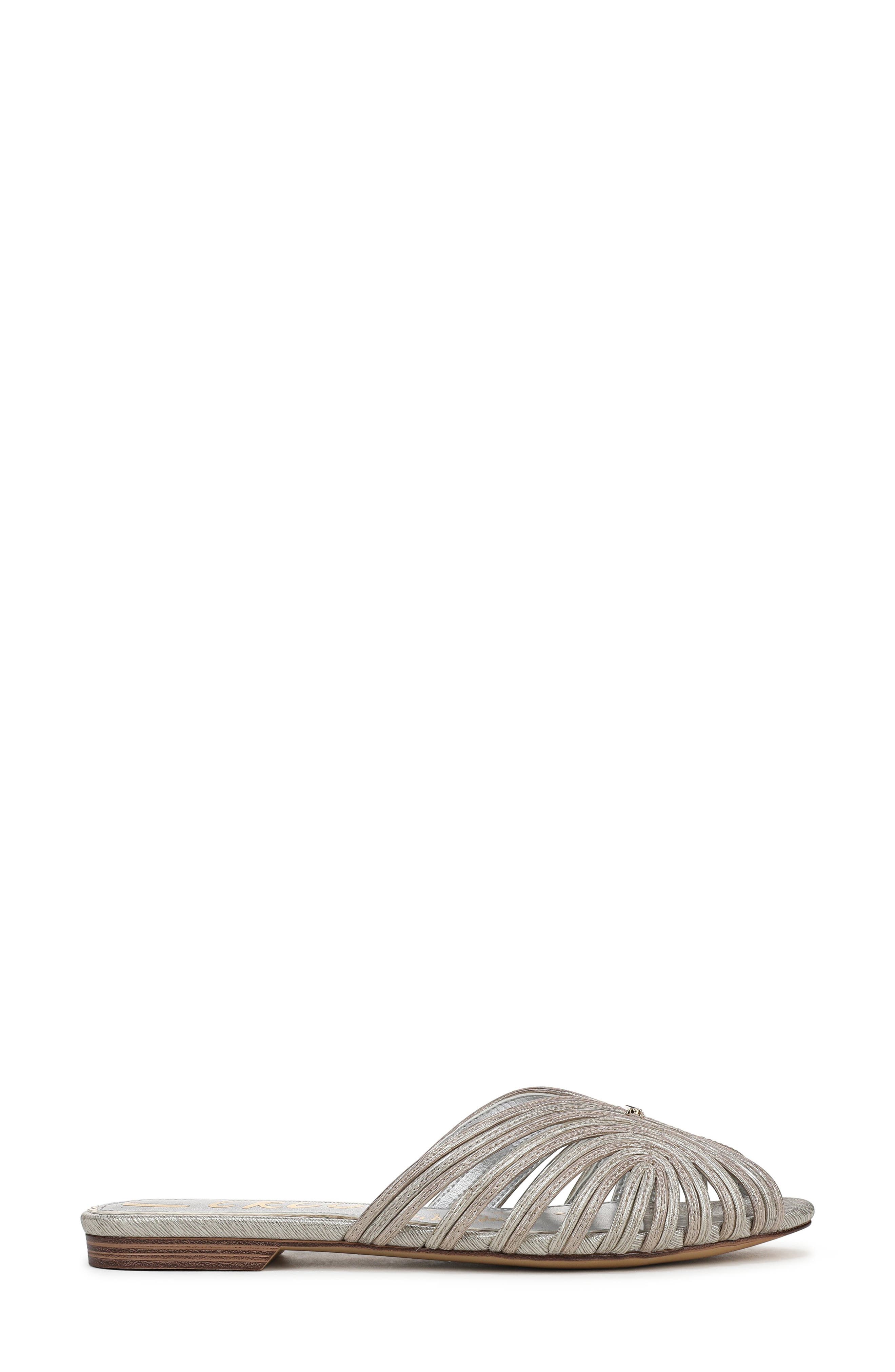 Kathleen Slide Sandal, Alternate, color, CHAMPAGNE SILVER