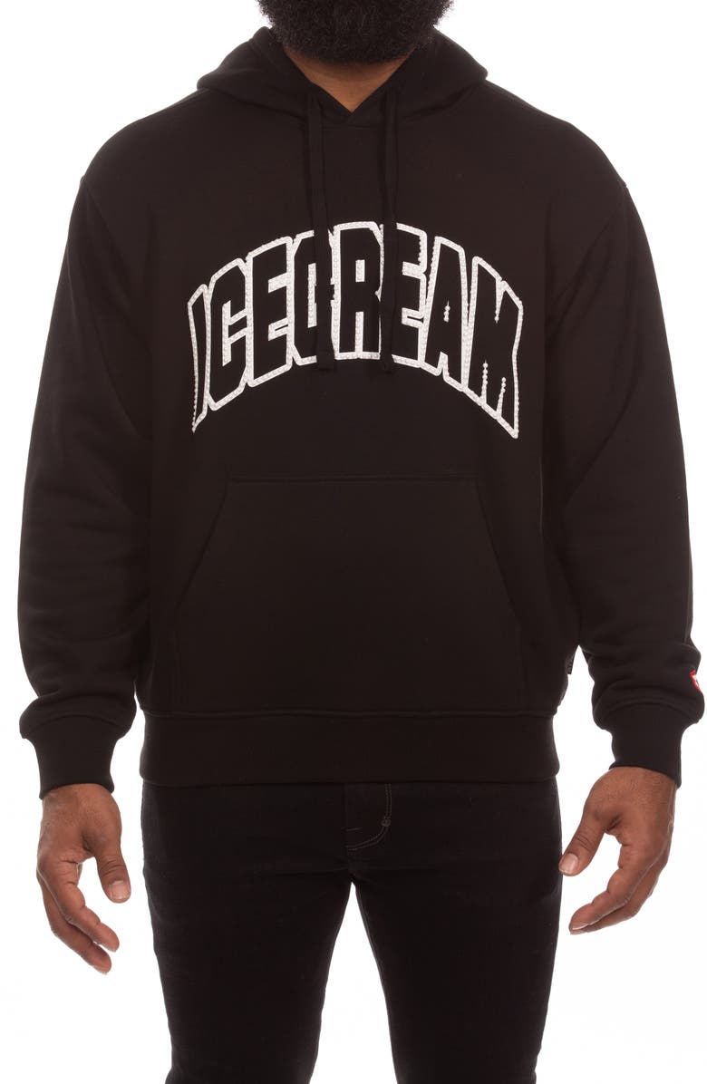 ICECREAM Soda Pop Graphic Hoodie, Main, color, Black