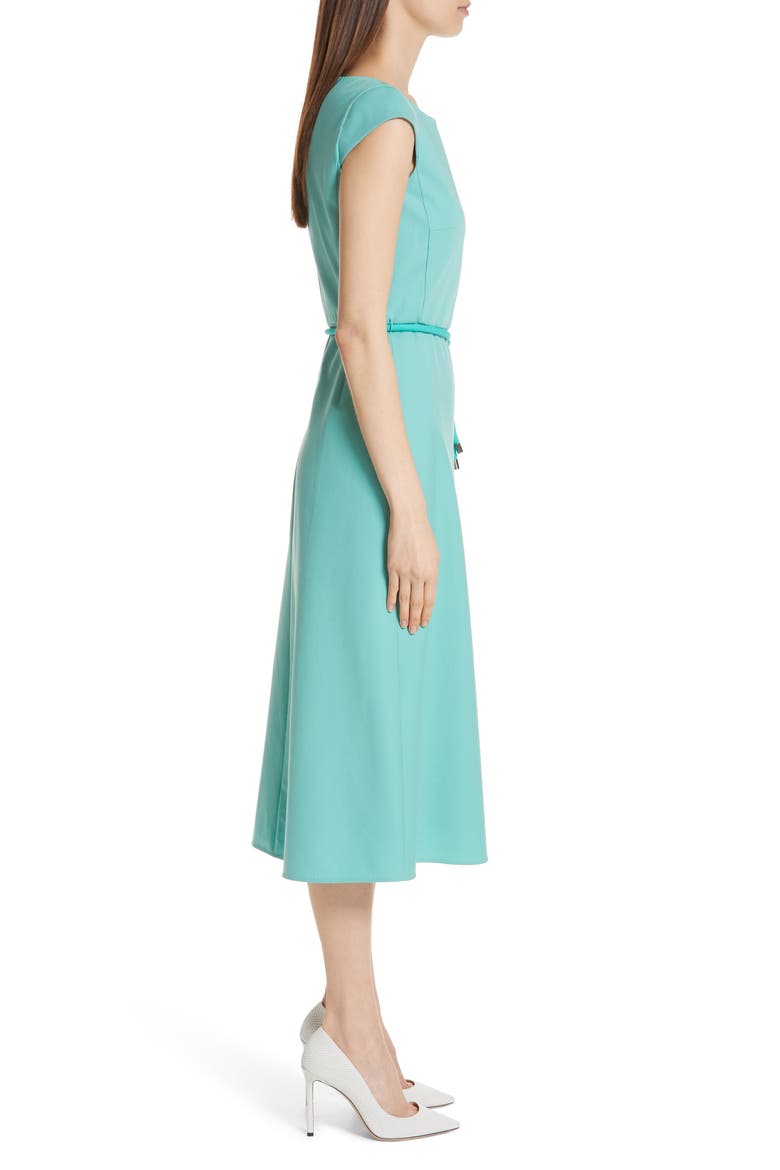 Opunzia Belted Midi Dress, Alternate, color, TURQUOISE