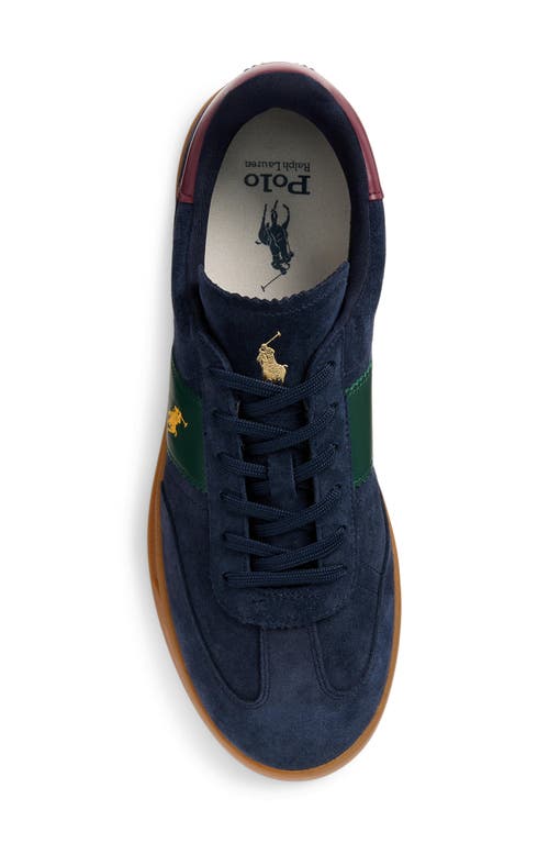 Polo Ralph Lauren Heritage Aera Suede Trainer In Blue