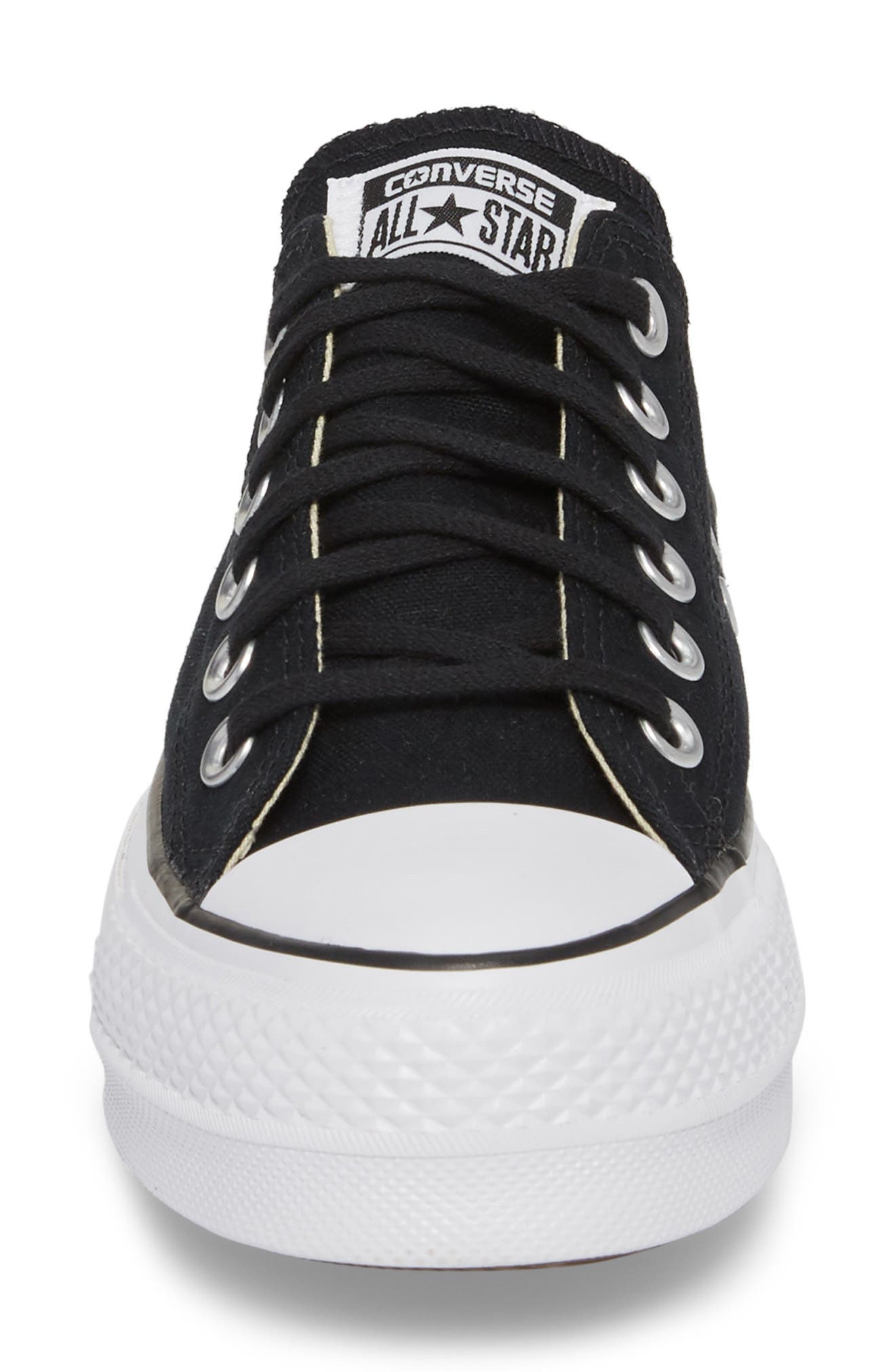 Converse Chuck Taylor<sup>®</sup> All Star<sup>®</sup> Platform Sneaker, Alternate, color, Black/White/White