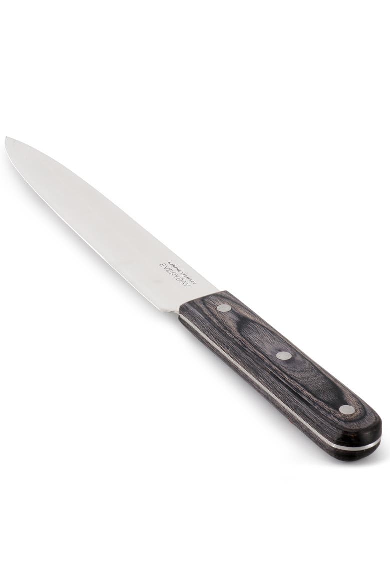 8 Inch Stainless Steel Slicer Knife with Wood Handle, Alternate, color, Brown