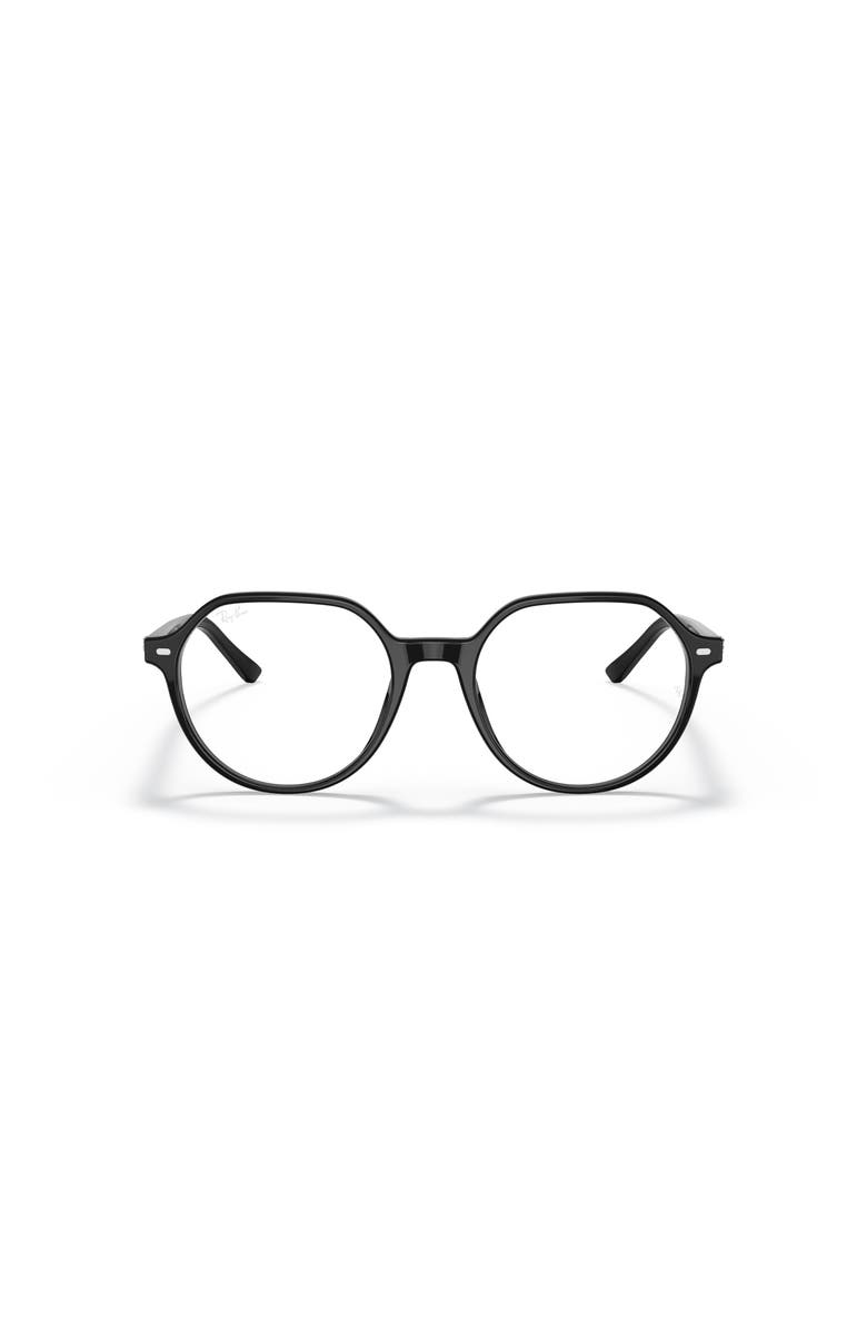 Ray-Ban 49mm Round optical glasses, Alternate, color, Black