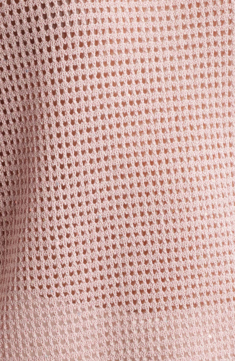 KOBI HALPERIN Beck Open Stitch Sweater, Alternate, color, Pink