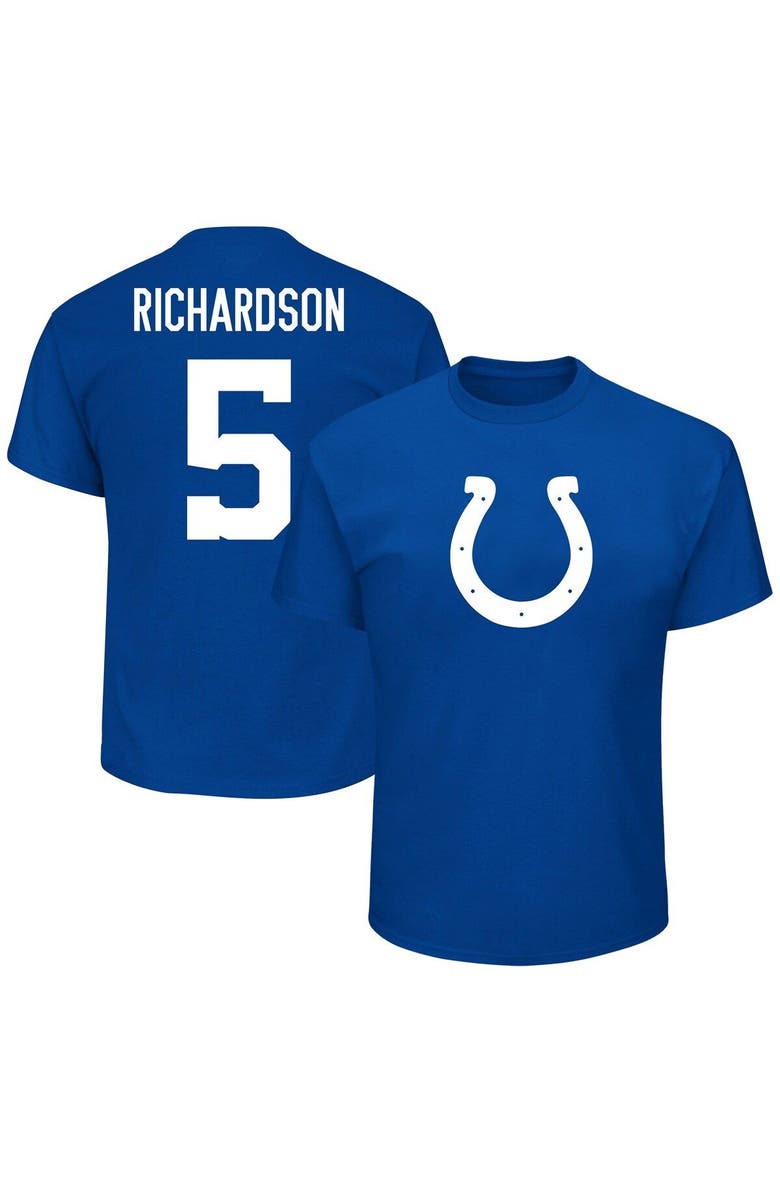 FANATICS Men's Fanatics Branded Anthony Richardson Royal Indianapolis Colts Big & Tall Player Name & Number T-Shirt, Main, color, Royal