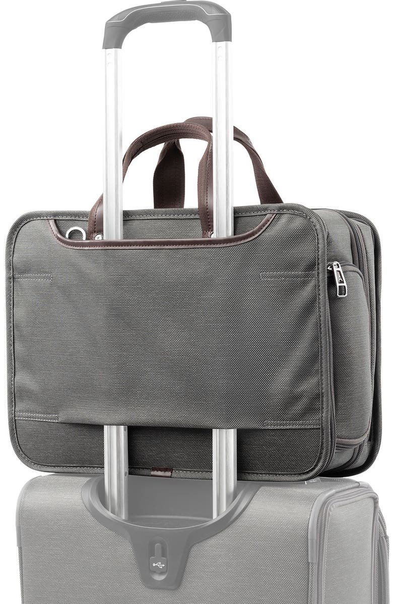 TRAVELPRO Platinum Elite Expandable Business Laptop Briefcase, Fits up to 15.6 Laptop, Alternate, color, Vintage Grey