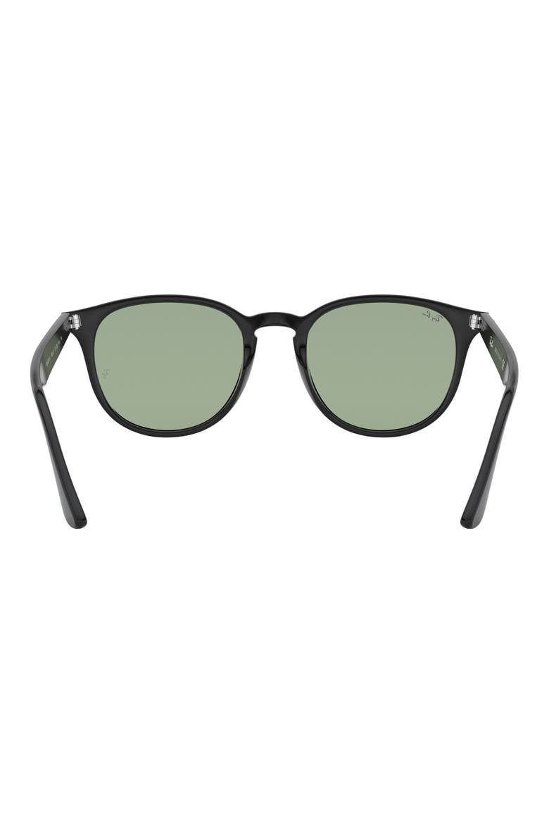 50mm Phantos Sunglasses, Alternate, color, BLACK / LIGHT GREEN