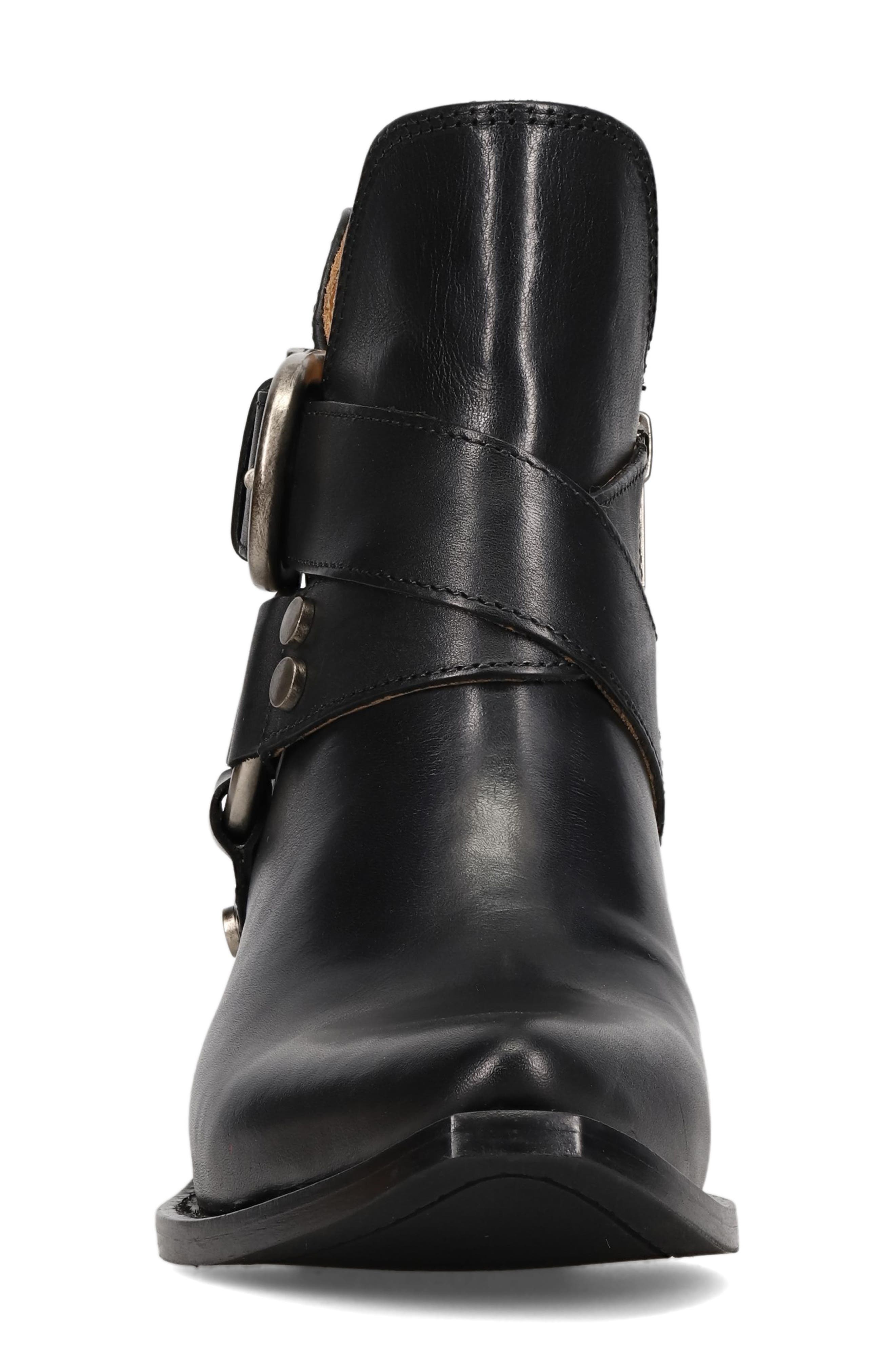 Frye Sacha Harness Bootie, Alternate, color, Black