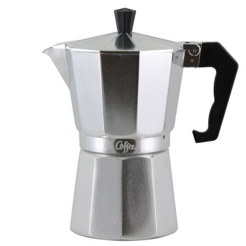 Brixia 6-Cup Aluminum Stovetop Espresso Maker