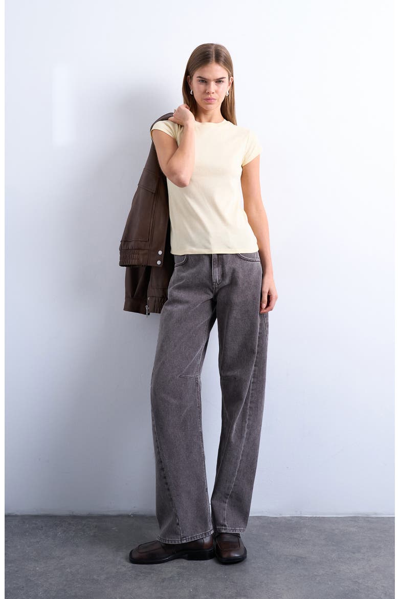 Everyday Cotton T-Shirt, Alternate, color, BUTTERMILK