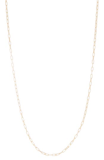 Fuzion Creations Paper Clip Chain Necklace In Yellow