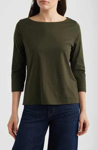 Bateau Neck Jersey Top