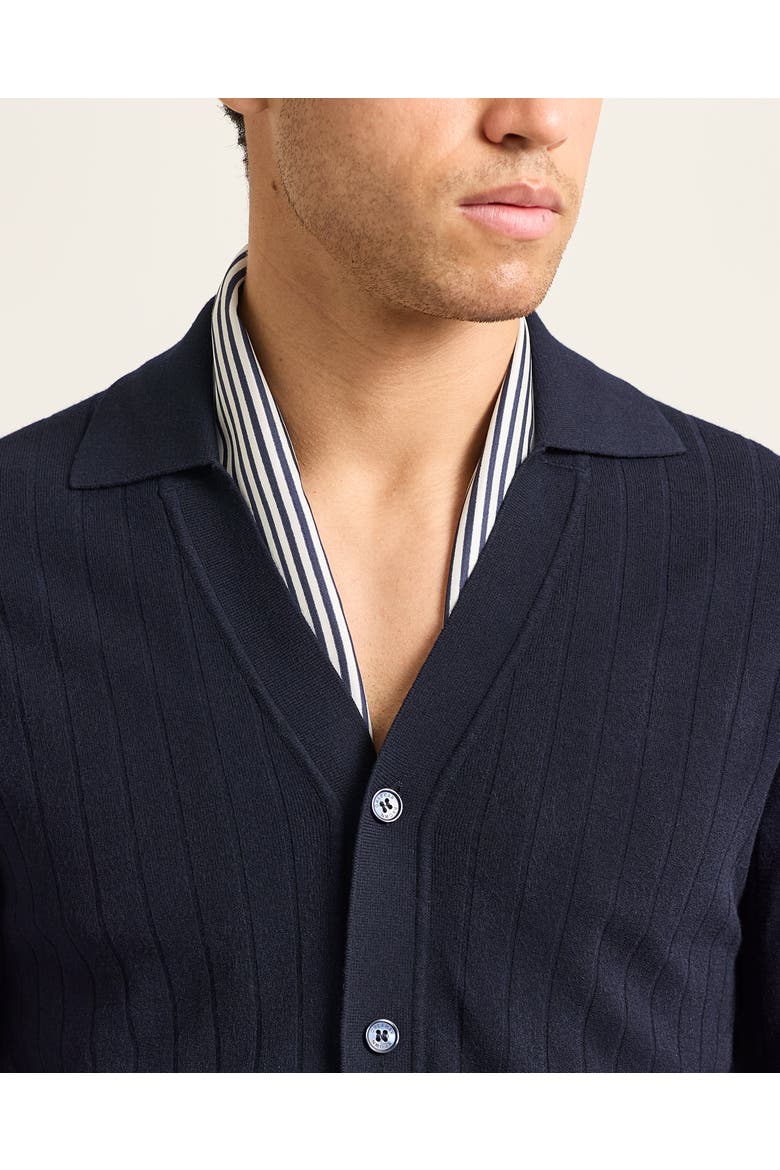 Bastian Classic-Fit Knitted Shirt, Alternate, color, NIGHT IRIS