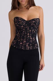 HOUSE OF CB Solaine Lace Corset Top