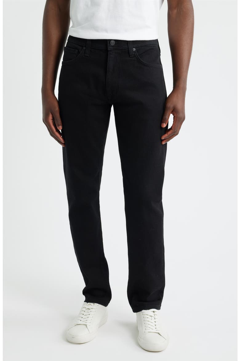Slim Straight Leg Jeans, Main, color, CARBON BLACK