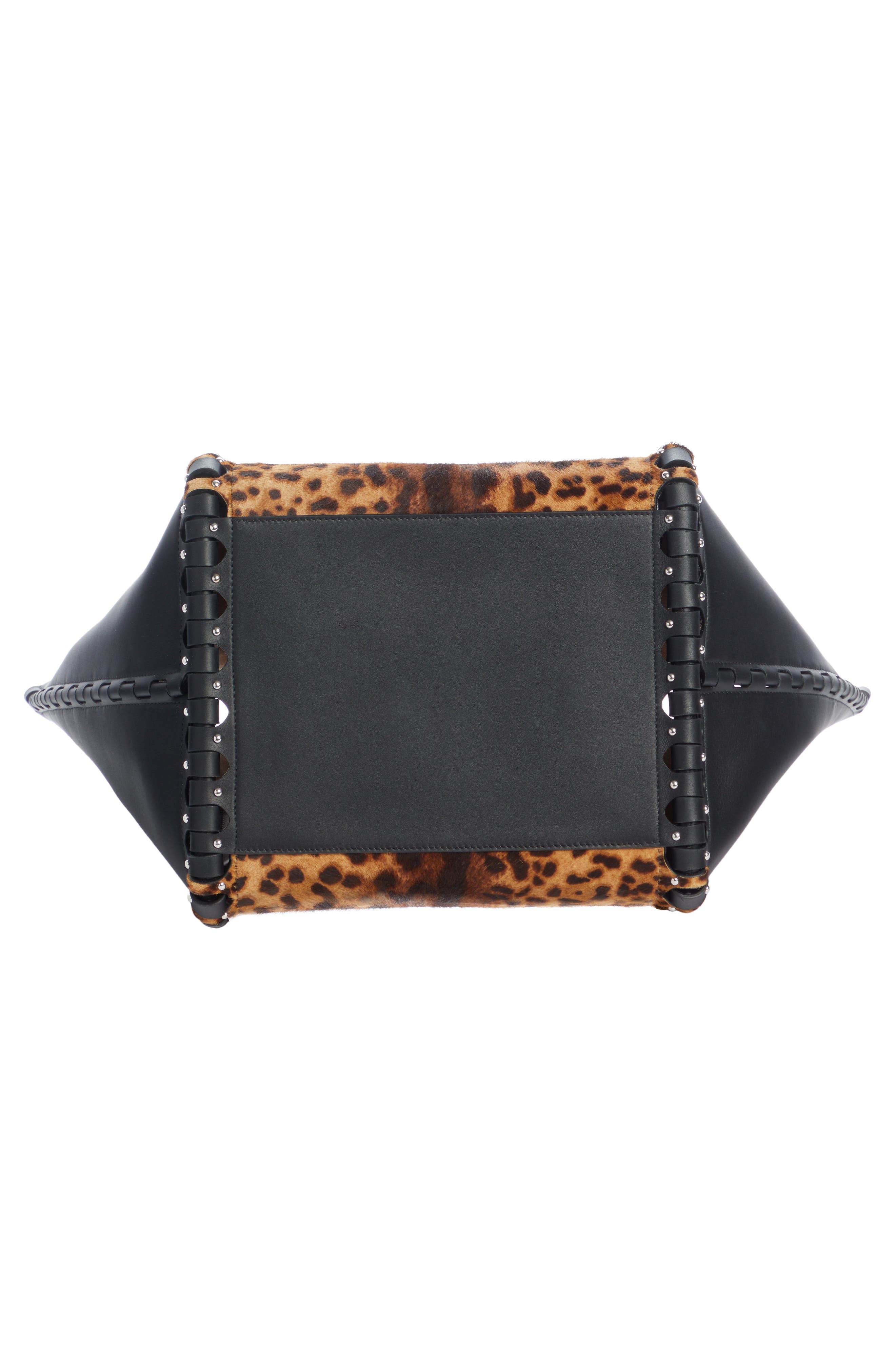 Alaïa Hinge Medium Leopard Print Leather Tote, Alternate, color, 