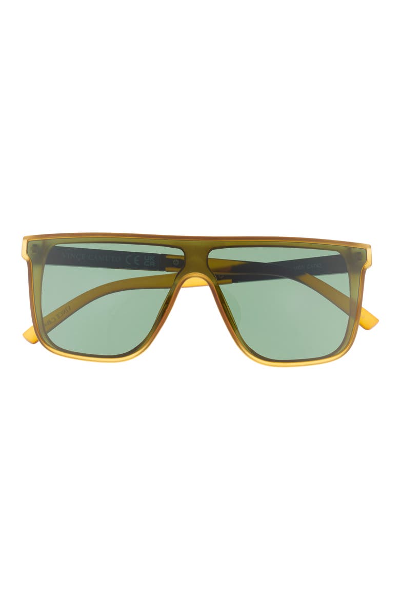 63mm Flat Top Sunglasses, Main, color, MATTE GREEN