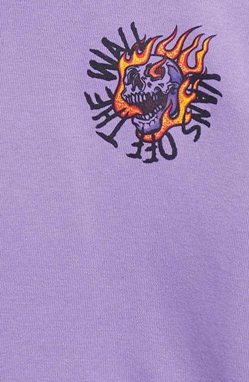 Vans Kids' Vortex Cotton Blend Hoodie In Purple Haze