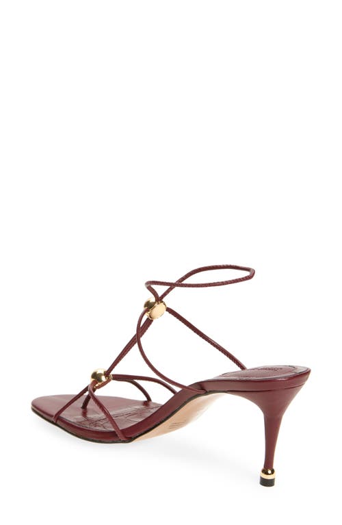 Steve Madden Ramos Strappy Sandal In Burgundy