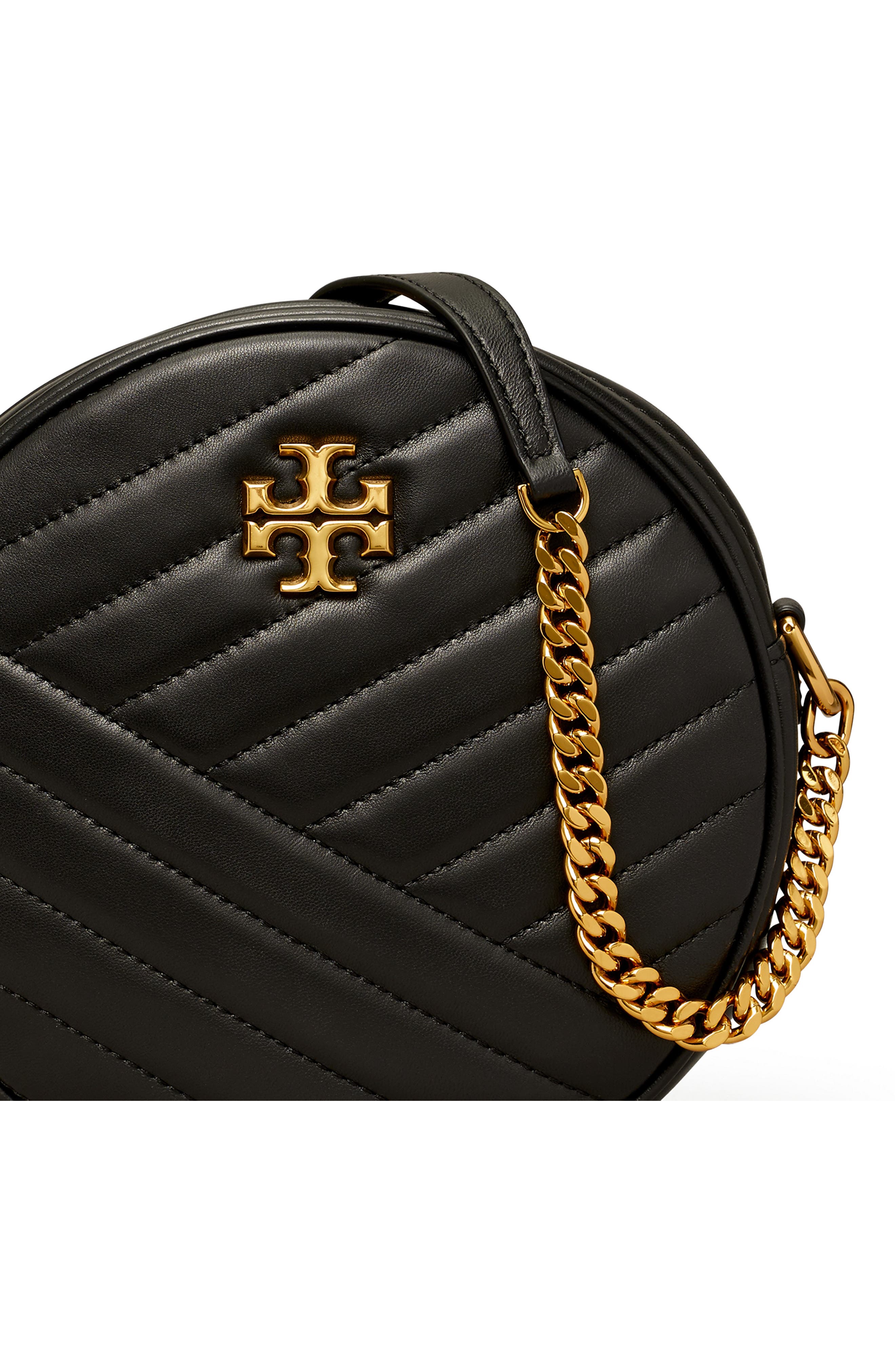 Tory Burch Kira Chevron Quilted Leather Circle Crossbody Bag, Alternate, color, 
