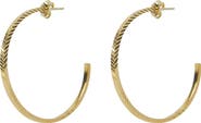 Argento Vivo Sterling Silver Large Hoop Earrings