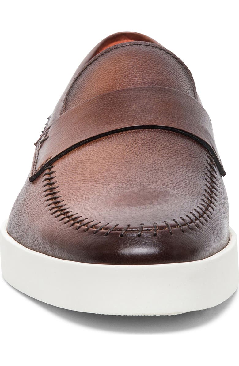 Santoni Dowdy Loafer, Alternate, color, Dark Brown Dark Brown