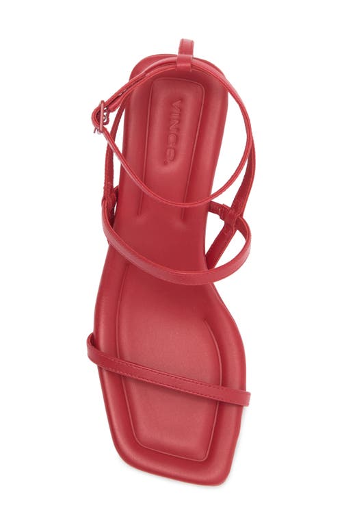 Vince Callie Kitten Heel Sandal In Crimson
