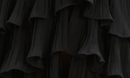 Bardot Ilara Ruffle Pleated Cutout Minidress In Black
