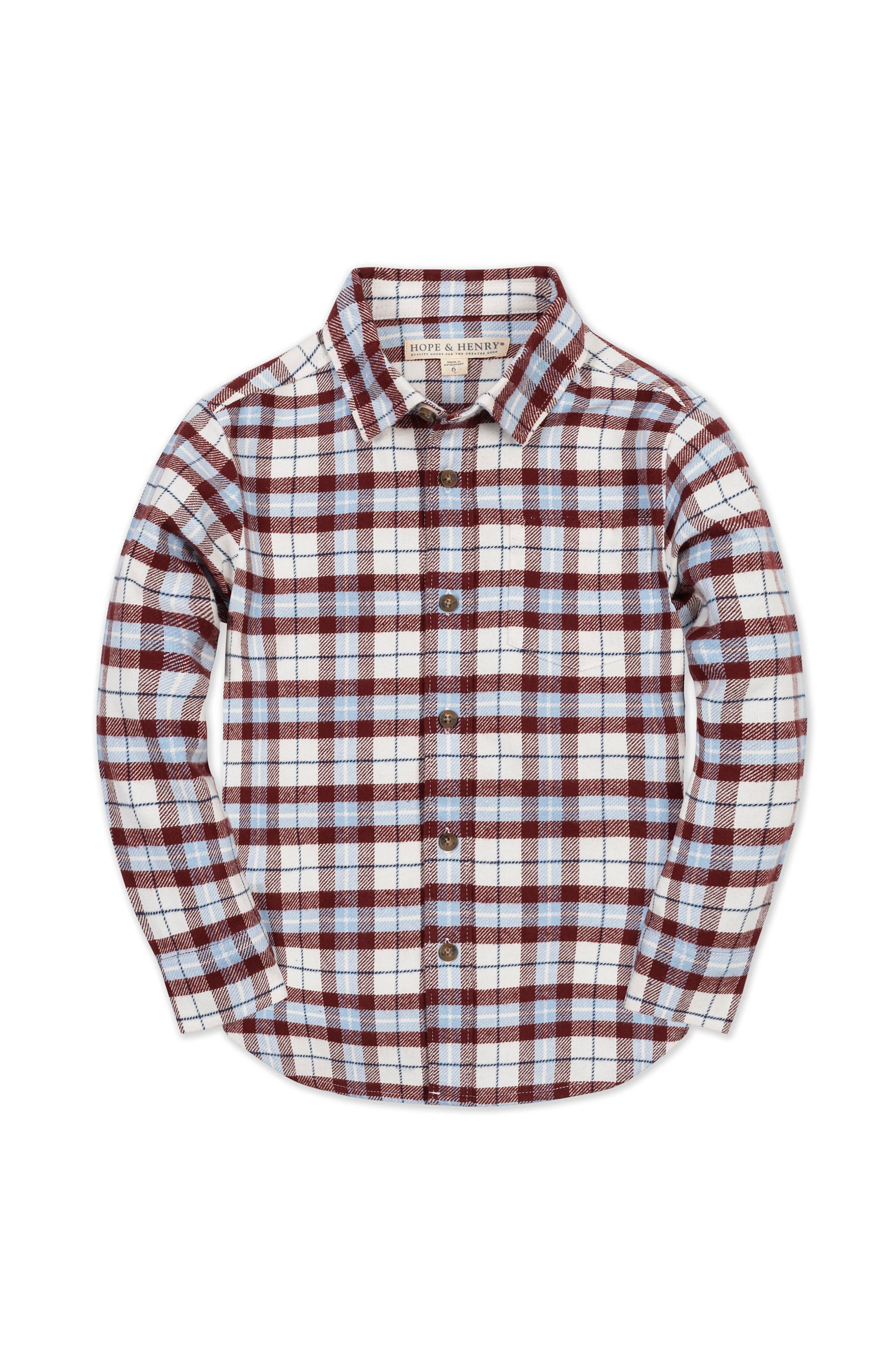 selected Burgundy and Blue Plaid