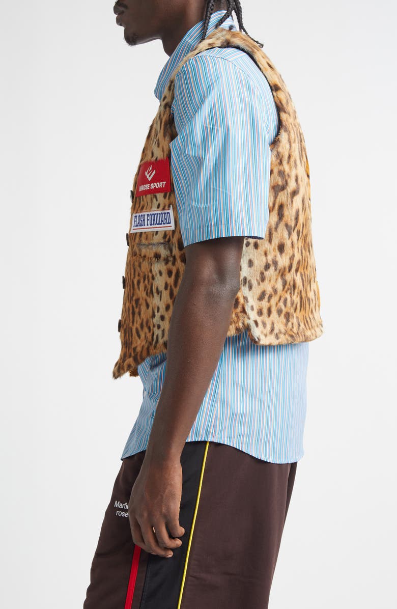 Martine Rose Reversible Waistcoat, Alternate, color, Black/Brown