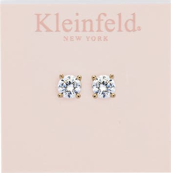 Cubic Zirconia Small Round Stud Earrings