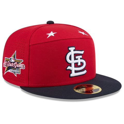 Men's New Era Red/Navy  St. Louis Cardinals 2025 MLB All-Star Game Side Patch 59FIFTY Fitted Hat