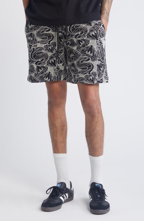 Diamond Dollars Cotton Drawstring Shorts