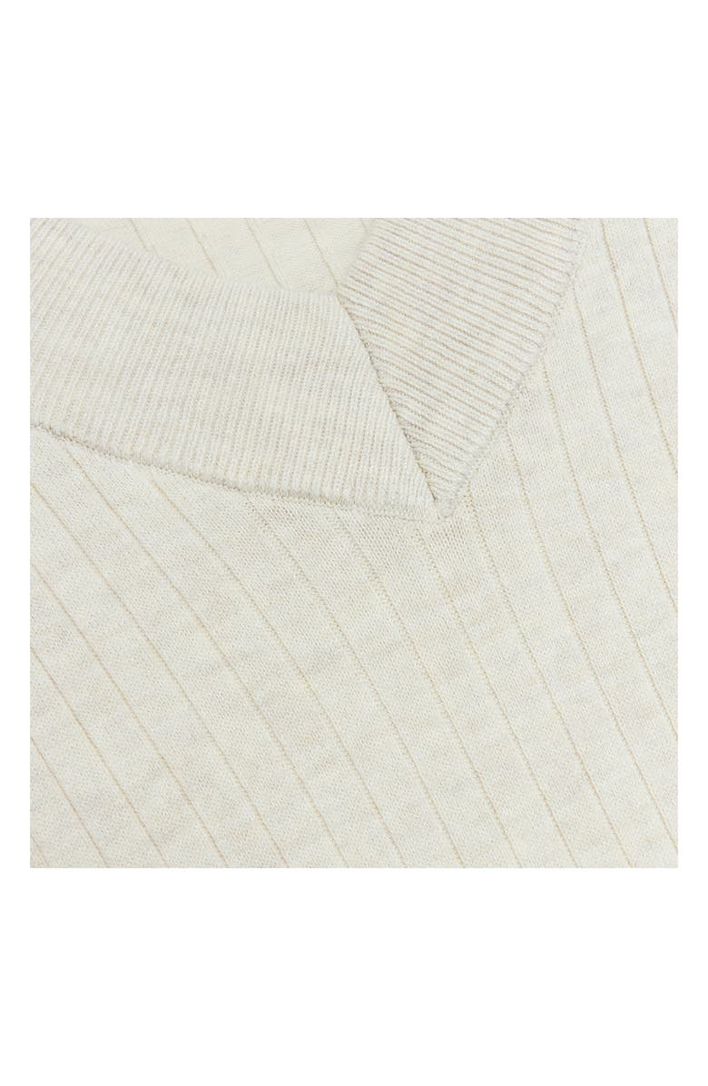 River Island Tie Waist Long Sleeve Rib Midi Sweater Dress, Alternate, color, 