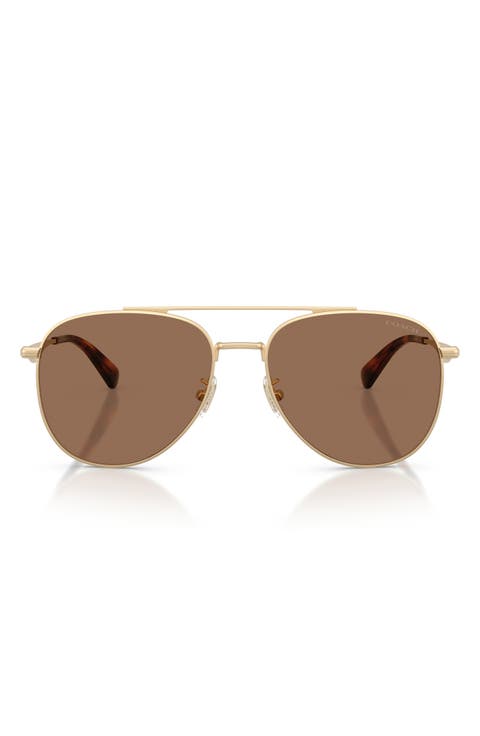 58mm Pilot Sunglasses