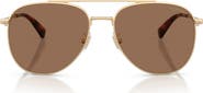 COACH 58mm Pilot Sunglasses