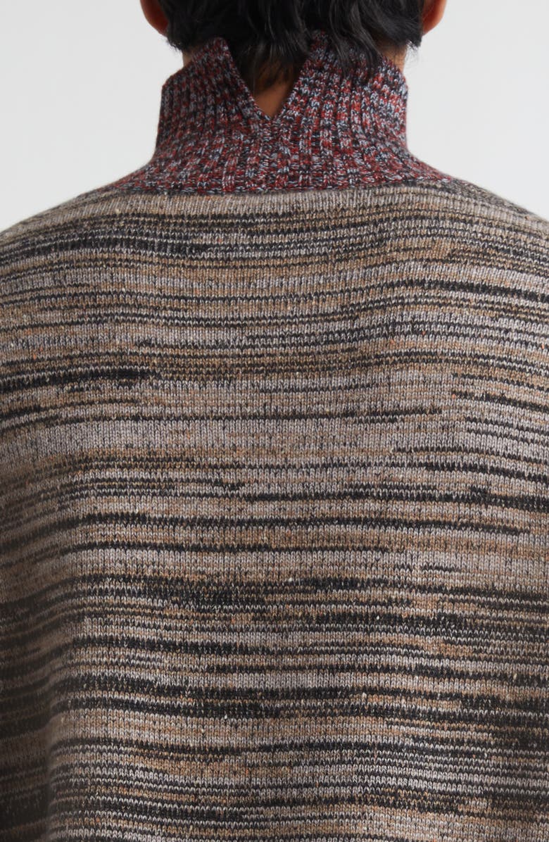 Waste Yarn Project Carol Space Dye One of a Kind Turtleneck Sweater, Alternate, color, Medium/ Dark