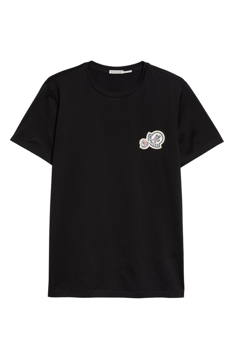 Moncler Double Logo Patch T-Shirt, Alternate, color, 