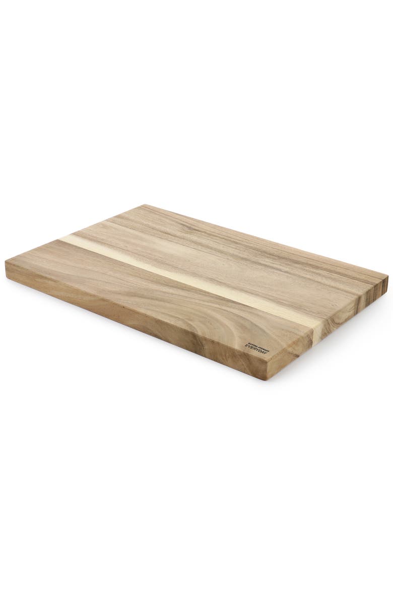 Martha Stewart Everyday Westhaven 18.9 x 12.8 Inch Rectangle Acacia Wood Cutting Board, Alternate, color, Brown