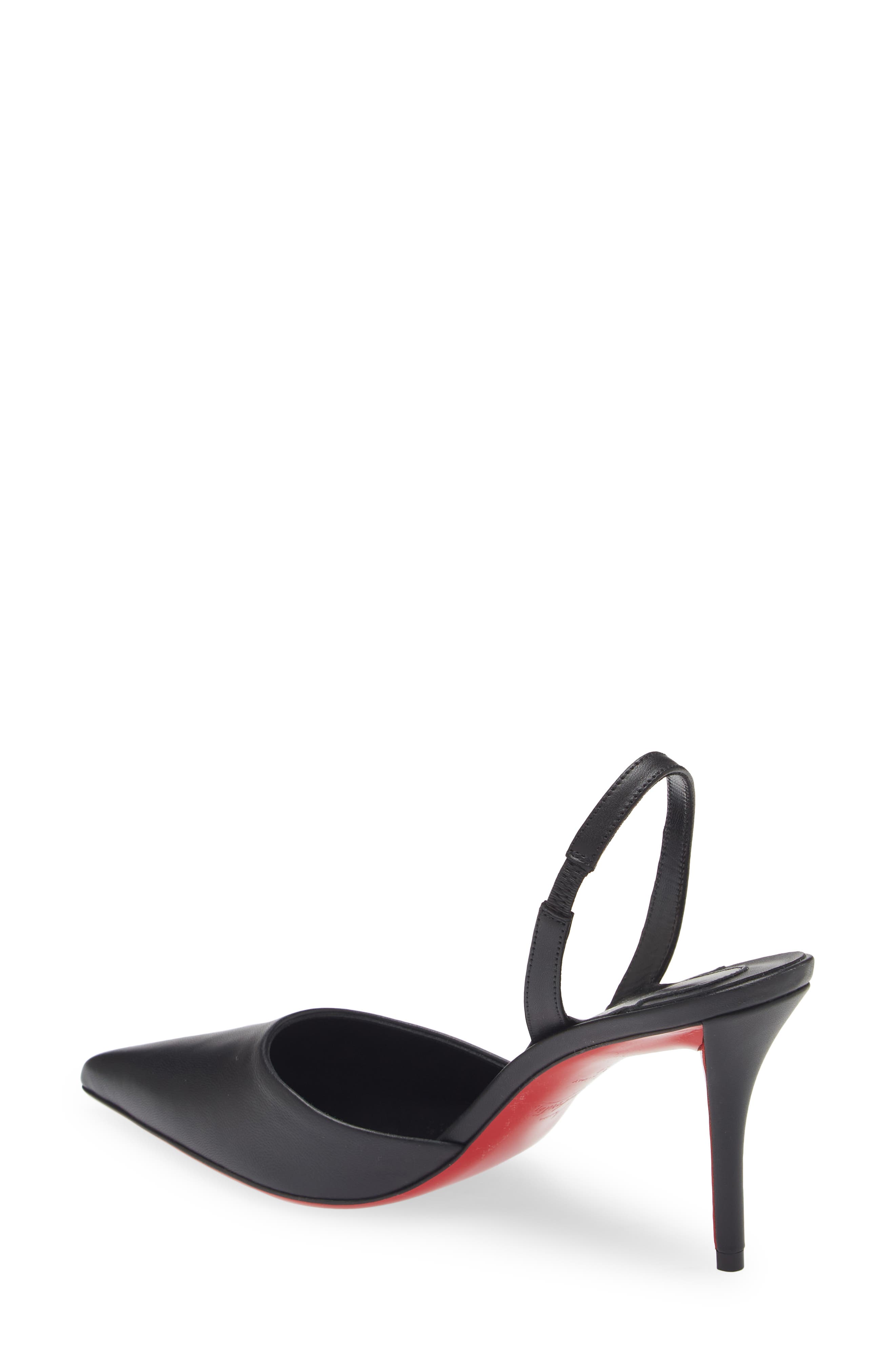 Christian Louboutin Apostropha Pointed Toe Slingback Pump, Alternate, color, 