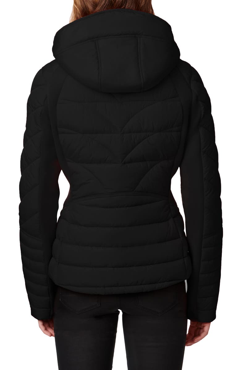 Bernardo Chevron Quilted Puffer Jacket, Alternate, color,