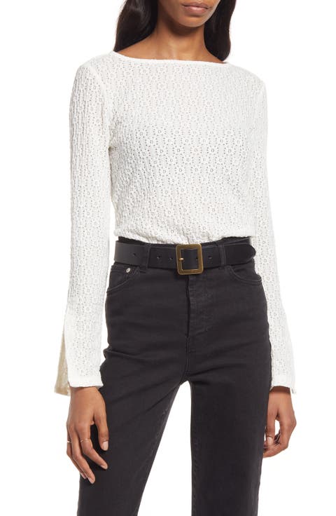 Long Sleeve Lace Top