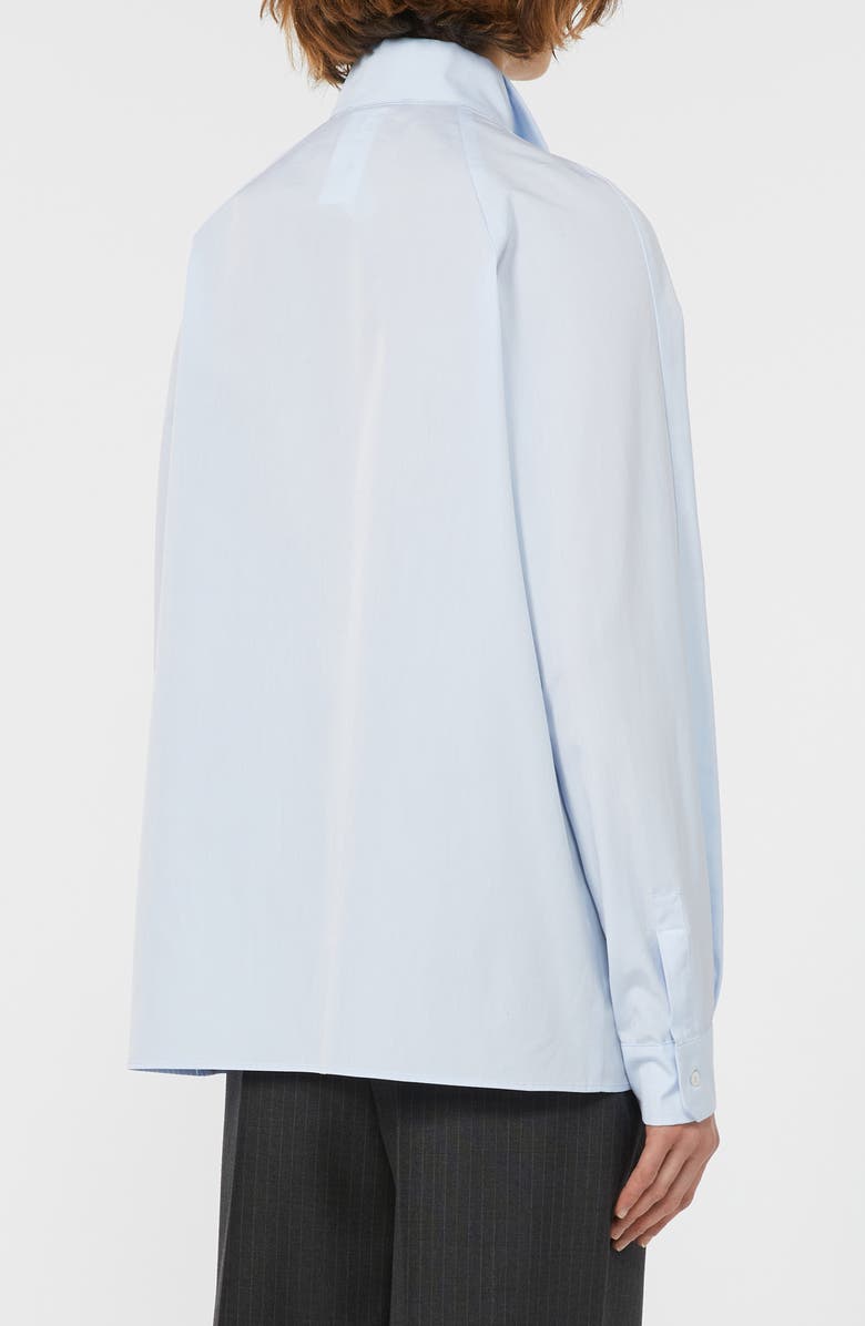 Weekend Max Mara Acanto Tuxedo Shirt, Alternate, color, Light Blue