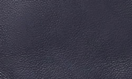 Bruno Magli Cashmere Lined Leather Bow Gloves In Blue