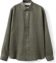 MANGO x Casper Ruud Regular Fit Linen Button-Up Shirt